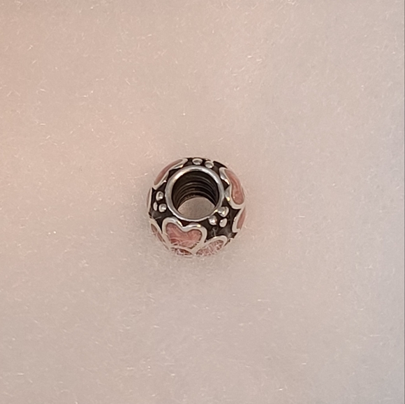 Authentic Pandora Pink Enamel Daisy Flowers Charm (Retired) - Picture 4 of 5